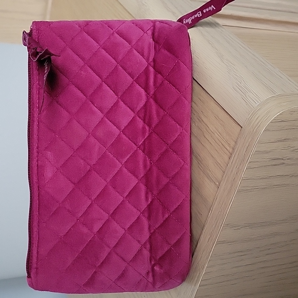 Vera Bradley Quilted Makeup Bag in Purple Fuscia - Picture 3 of 7